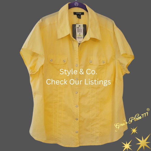 Womens Chadwick's Pretty In Pink Short Sleeve Button Up Blouse 16 - Picture 9 of 11